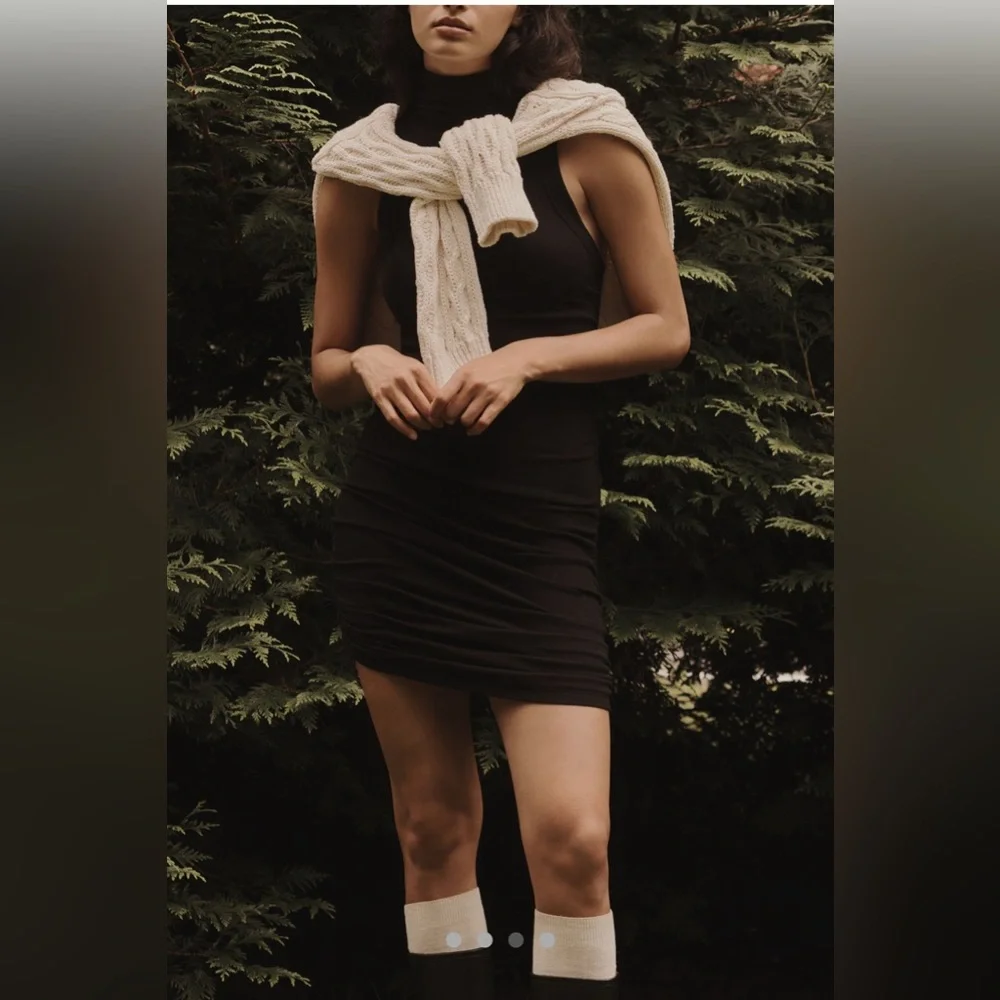 Sundays Odessa Black Mini Dress Size M Anthropologie